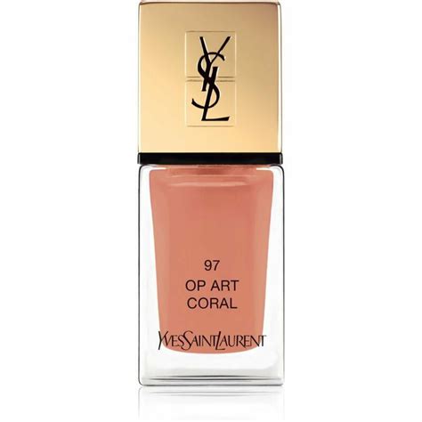 n 97 op art coral ysl swatch|YSL LA LAQUE COUTURE NAIL POLISH 97 Op Art Coral.